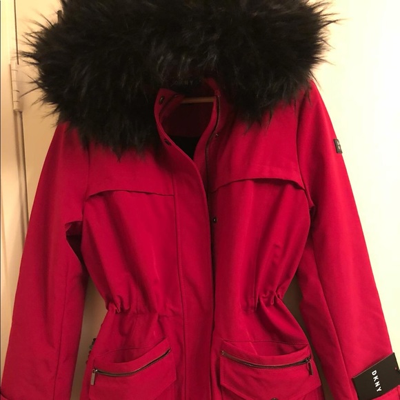 DKNY Red Coat - Picture 3 of 6